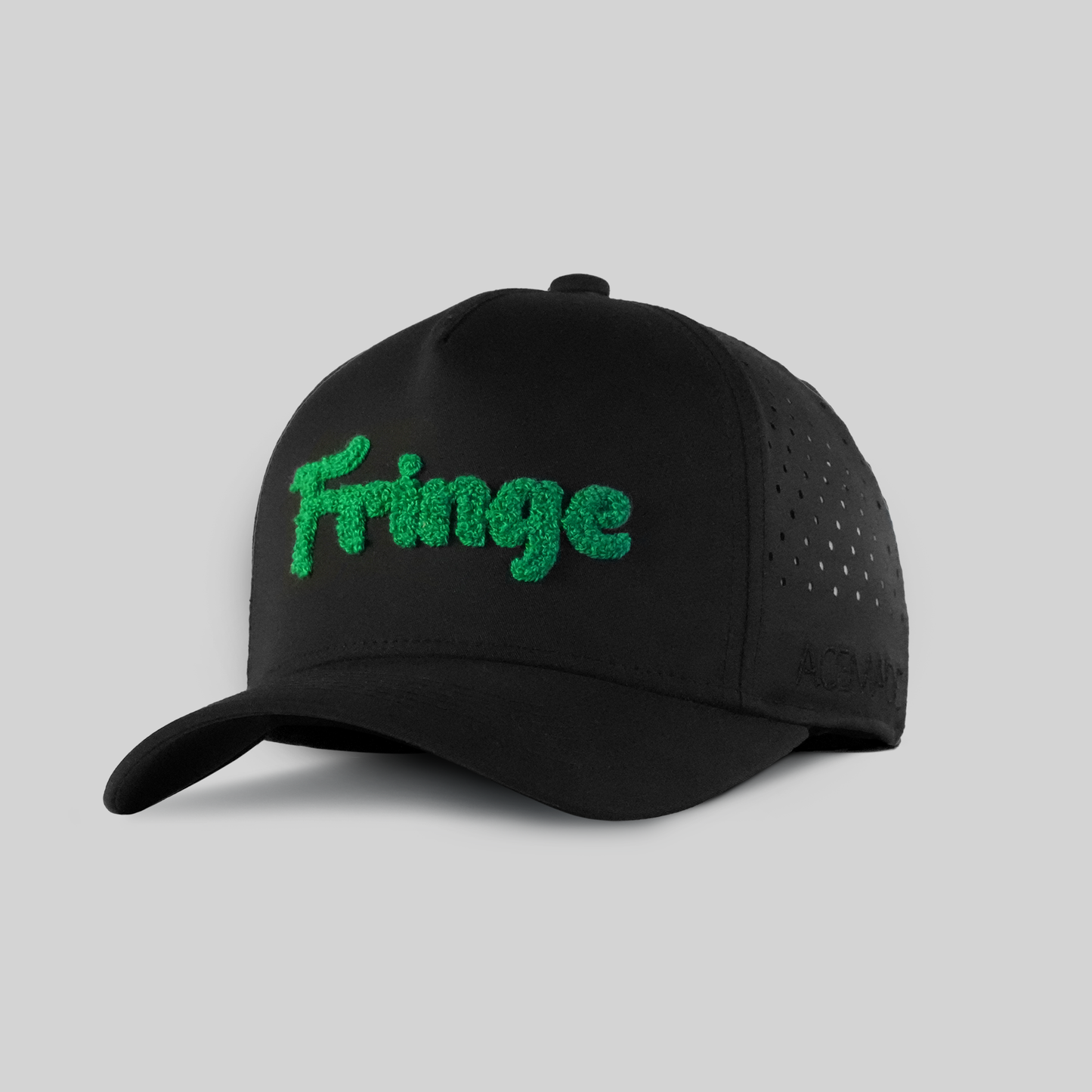 Fringe Performance Snapback: Deep Black