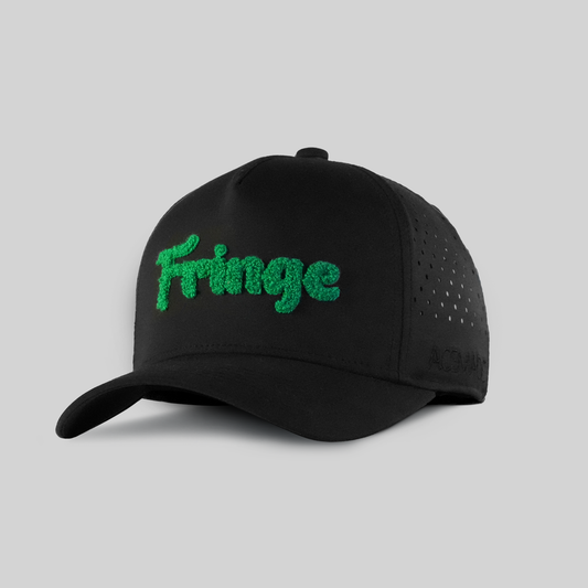 Fringe Performance Snapback: Deep Black