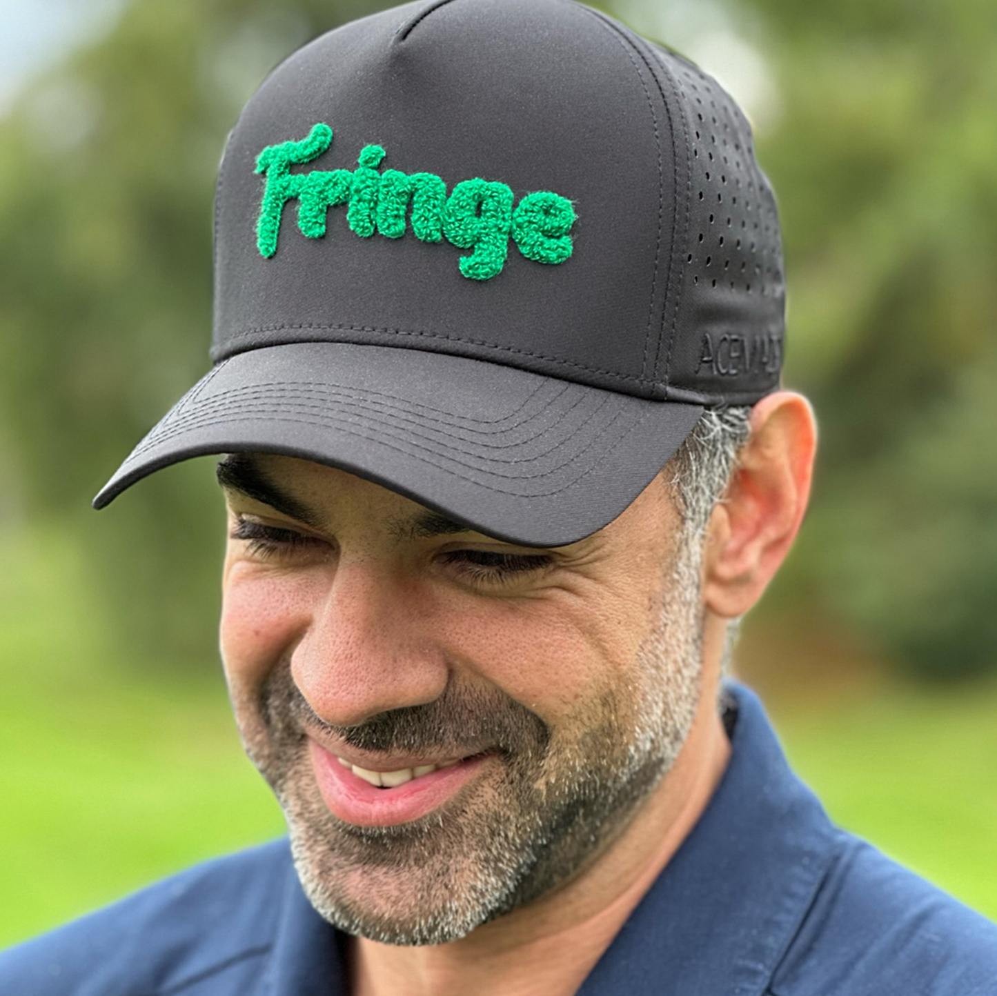 Fringe Performance Snapback: Deep Black