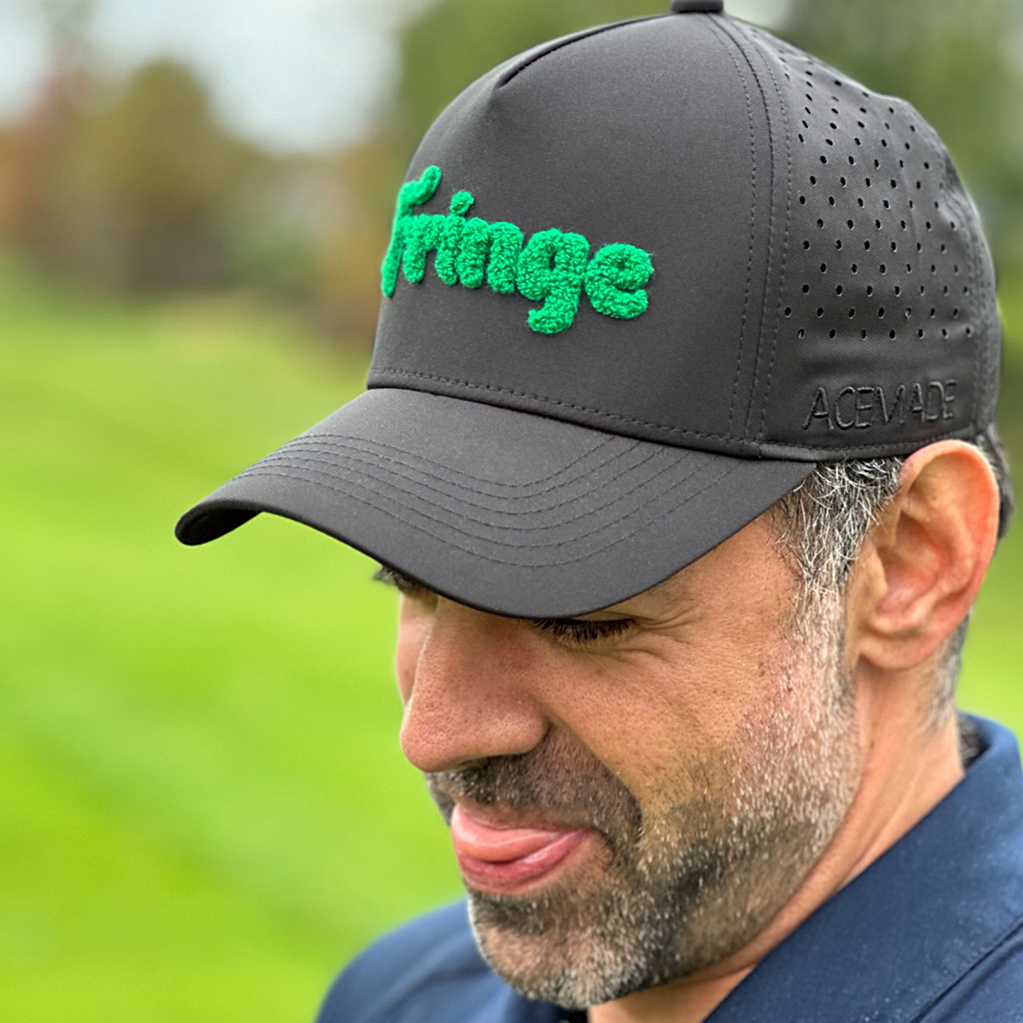 Fringe Performance Snapback: Deep Black