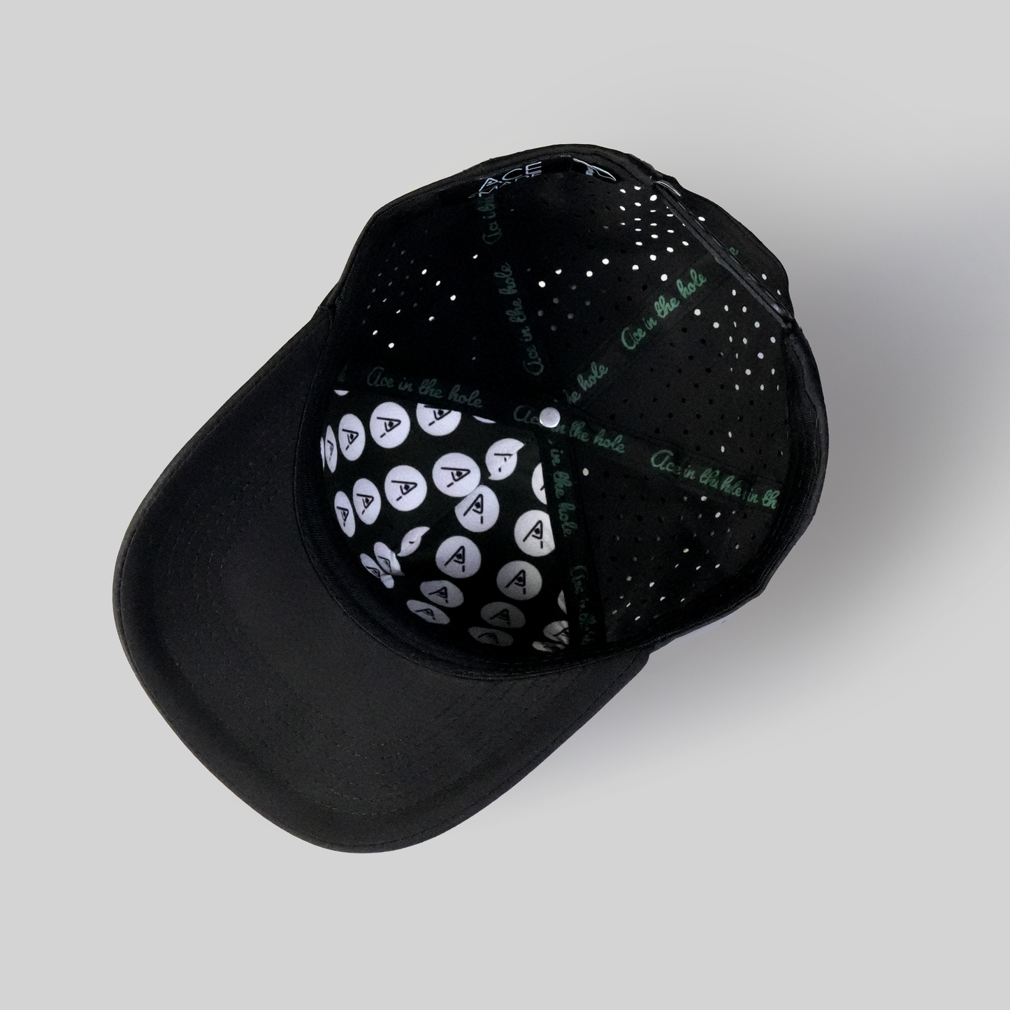 Fringe Performance Snapback: Deep Black