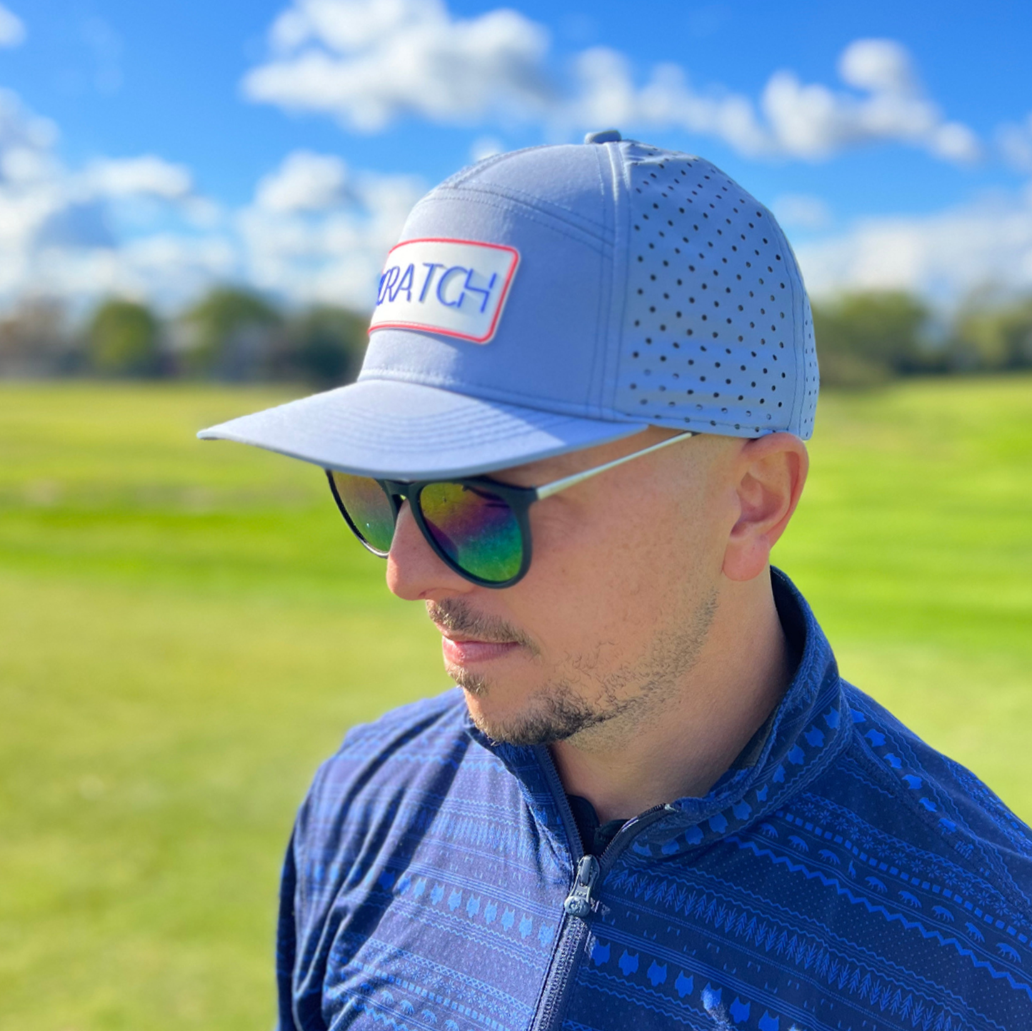 Scratch Performance Snapback: Sky Blue