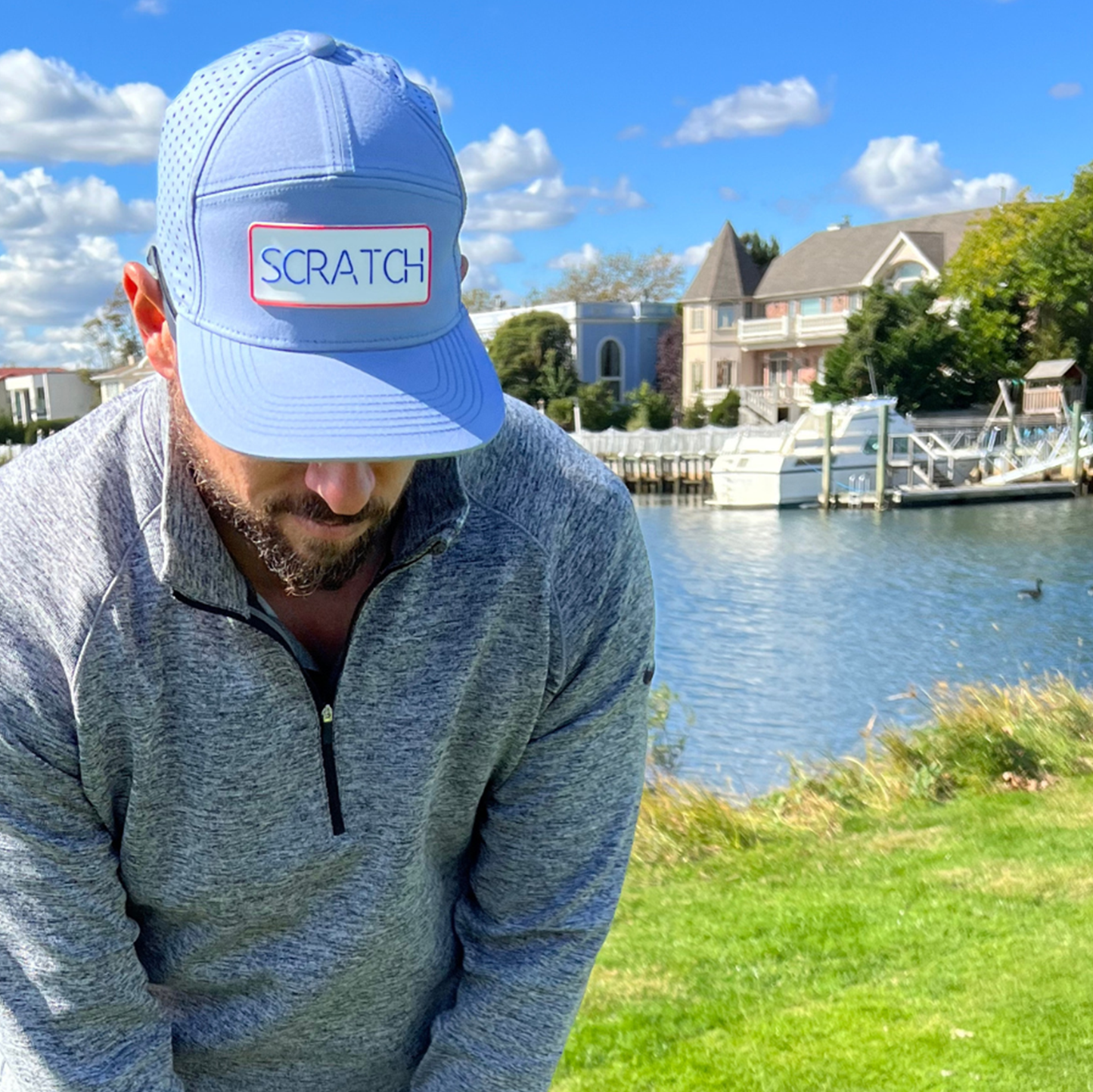 Scratch Performance Snapback: Sky Blue