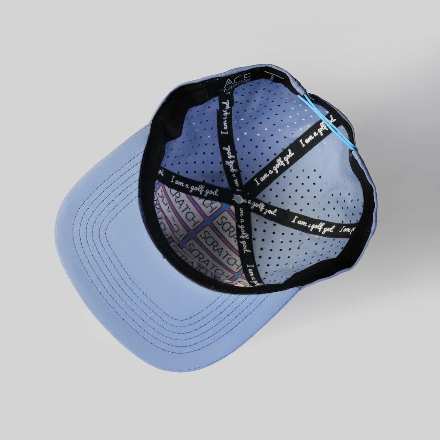 Scratch Performance Snapback: Sky Blue