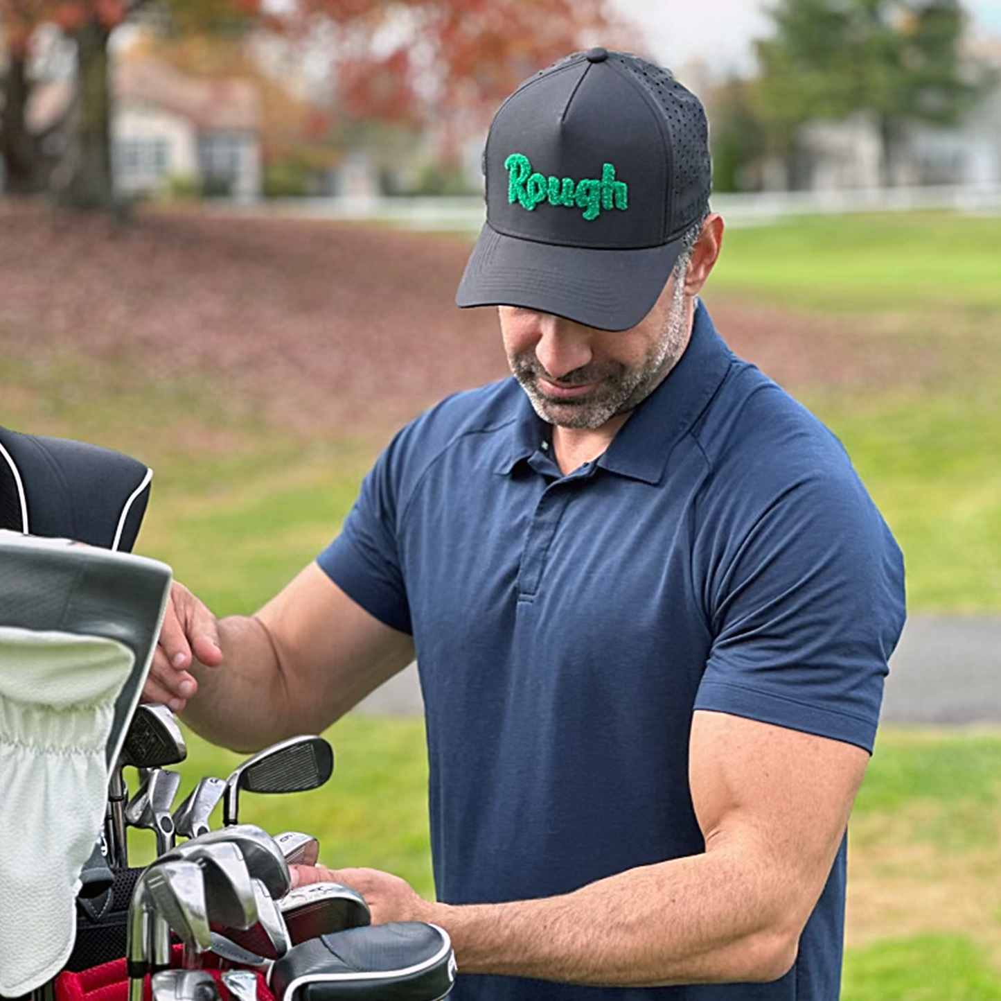 Rough Performance Snapback: Deep Black